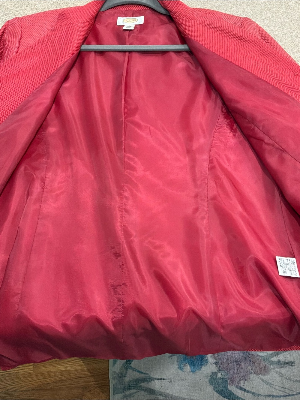 Talbots Coral Collarless Tailored Jacket - Picture 8 of 10